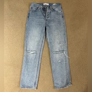 Denim Forum Joni High Rise Loose Ankle Jeans